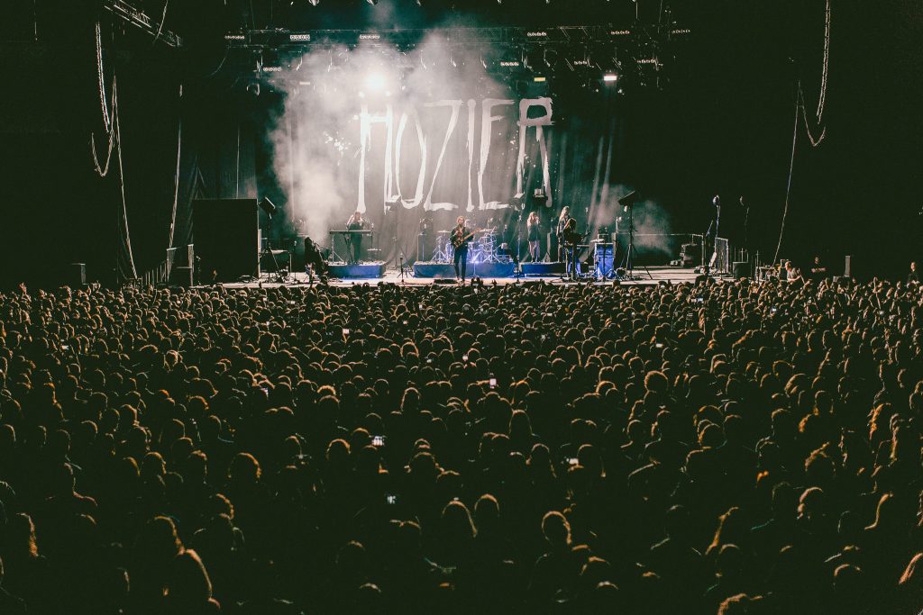 Live in the volkswagen Arena, Istanbul. Photo: Dara Munnis.