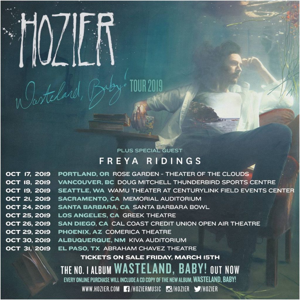New North American Tour Dates Announced Hozier
