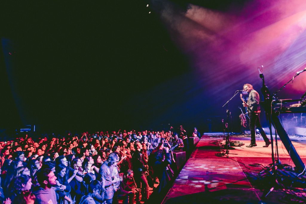 Live in the volkswagen Arena, Istanbul. Photo: Dara Munnis.