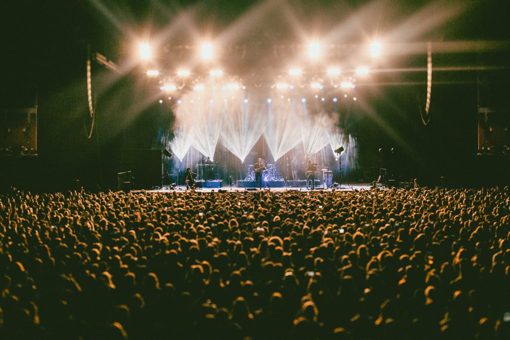 Live in the volkswagen Arena, Istanbul. Photo: Dara Munnis.