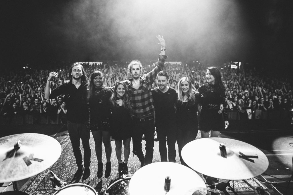 Live in the volkswagen Arena, Istanbul. Photo: Dara Munnis.